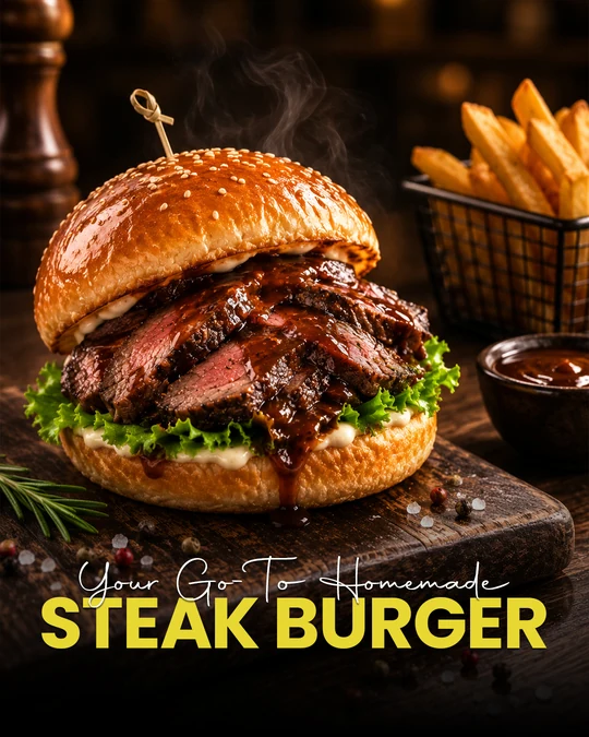 Steak burger campaign