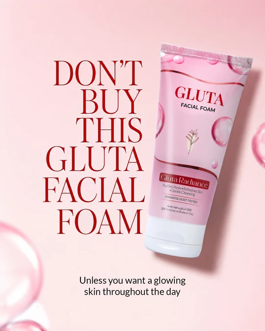 Facial foam campaign