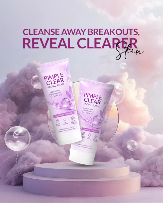 Skincare cleanser campaign